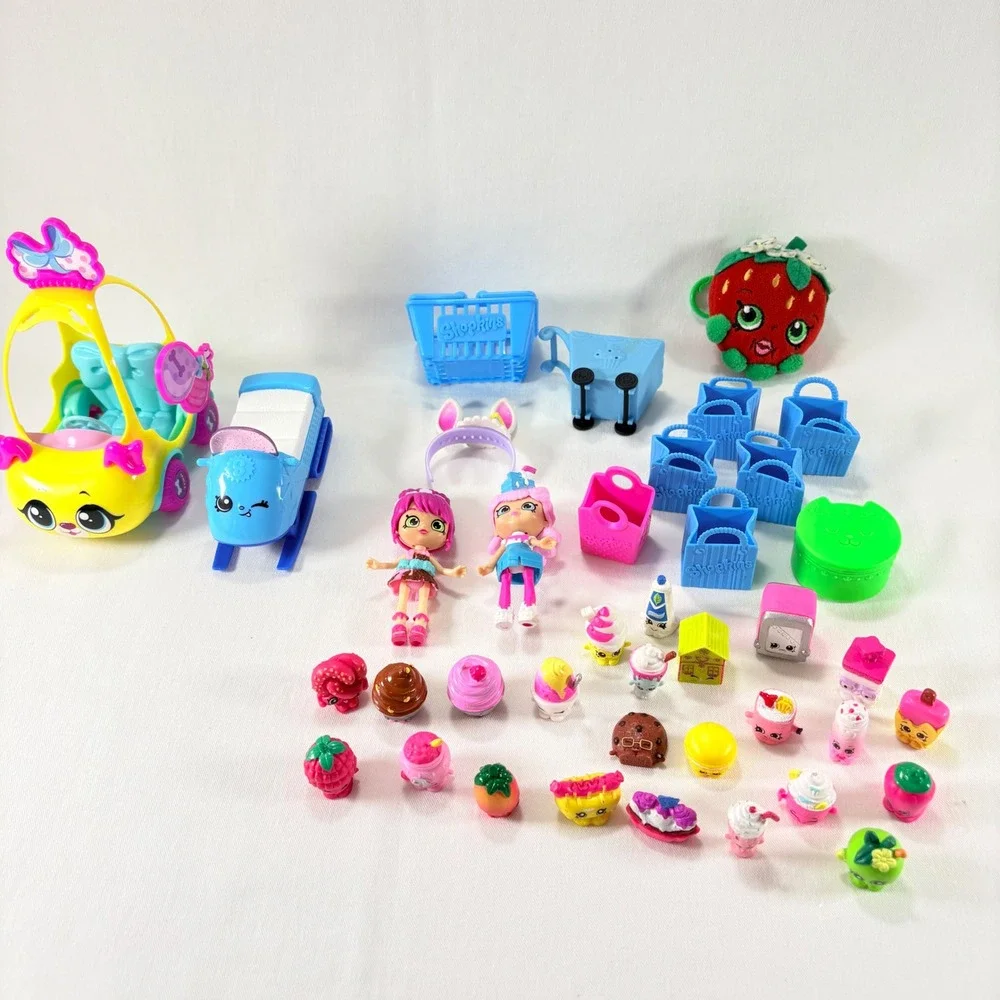 Shopkins Toy Mixed Lot‎ of 30+ Replacement Parts & Accessories